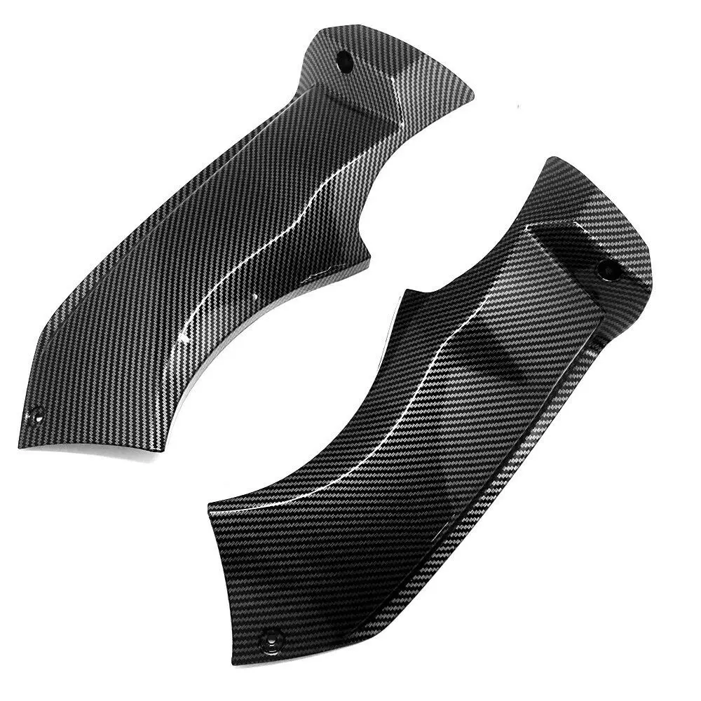 Upper Front Dash Air Intake Cover Carbon Fiber Paint ABS Panels Fairings Frames For Kawasaki Ninja ZX6R ZX 6R 2003 2004 Motor