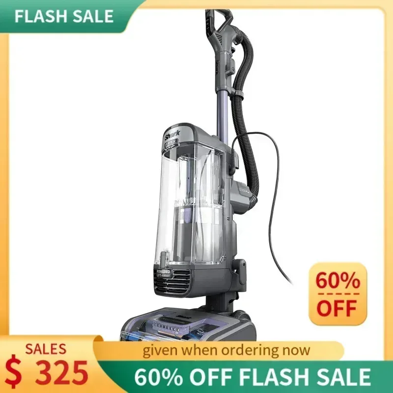 

ZAWQShark AZ2001AMZ Вертикальный пылесос Vertex DuoClean PowerFins, с приводной подъемной и самоочищающейся щеткой, темно-сиреневый, 1 qt, Ali