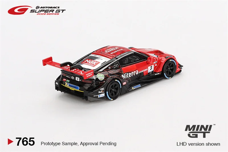 ** Pre-ordina ** MINI GT 1:64 Z GT500 #3 Niterra Z Red Diecast Model Car