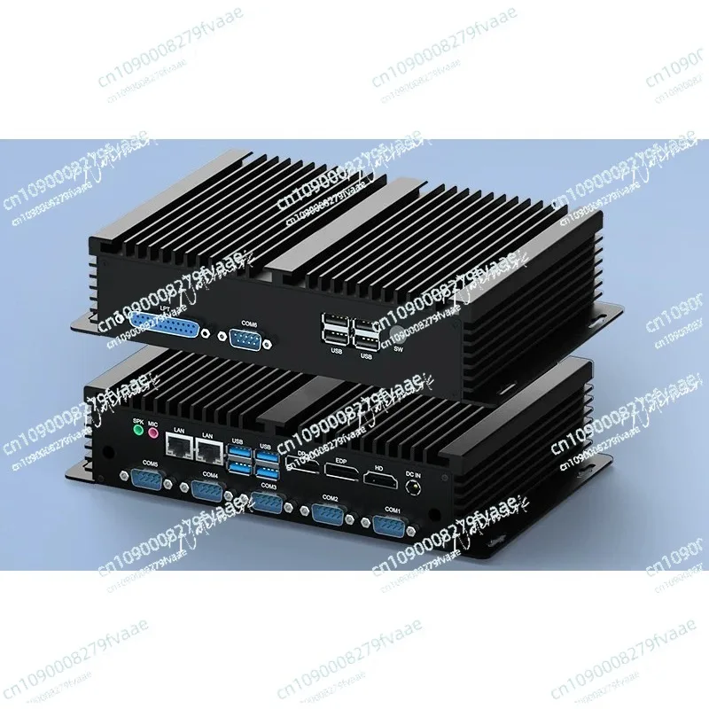triple display micro desktop assembly embedded mini industrial computer industrial small host barebones no memory hard disk