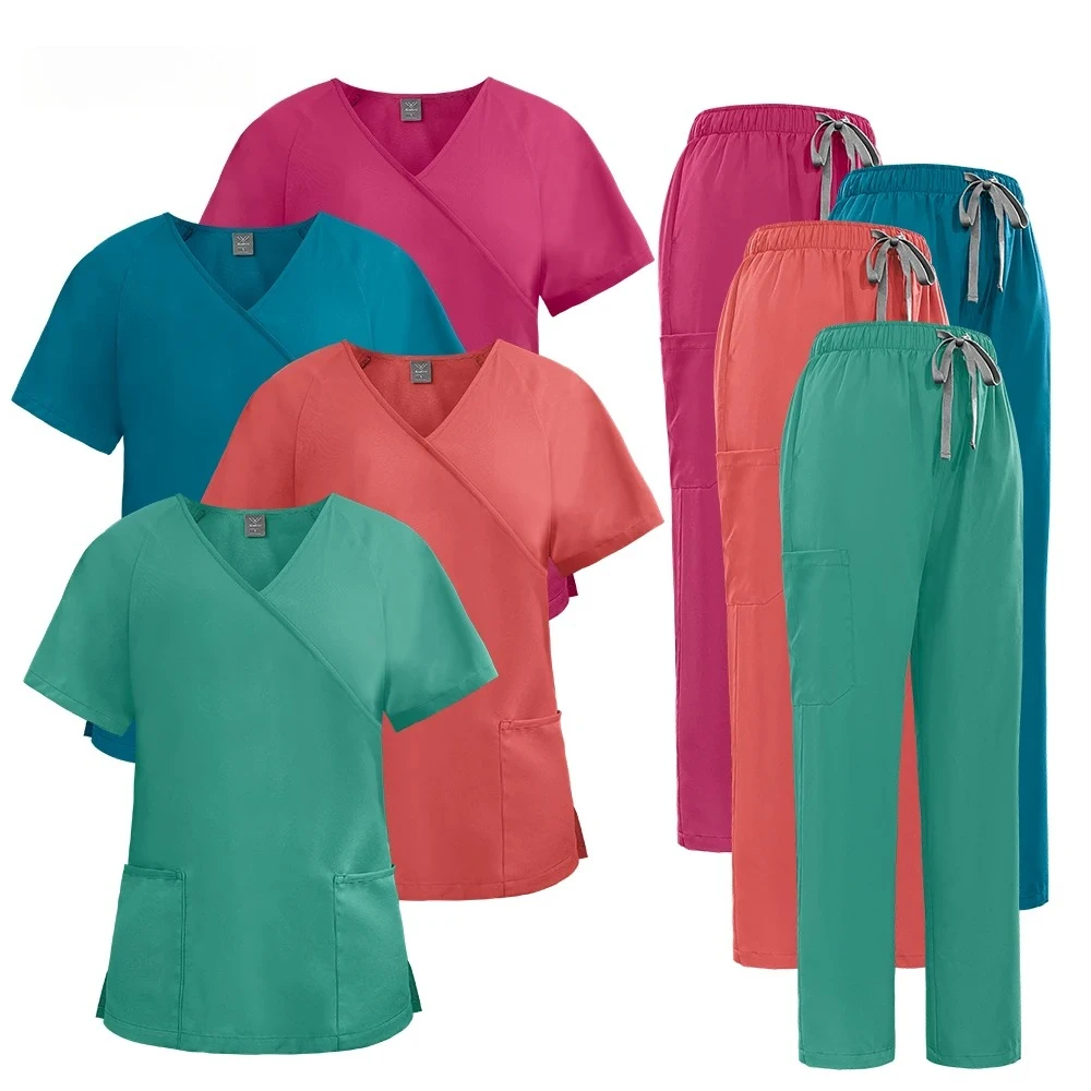 

Outerwear Loungewear Women's Stretch Premium Scrubs Pet Surgery Handwashing Vet Hospital Work Outfit