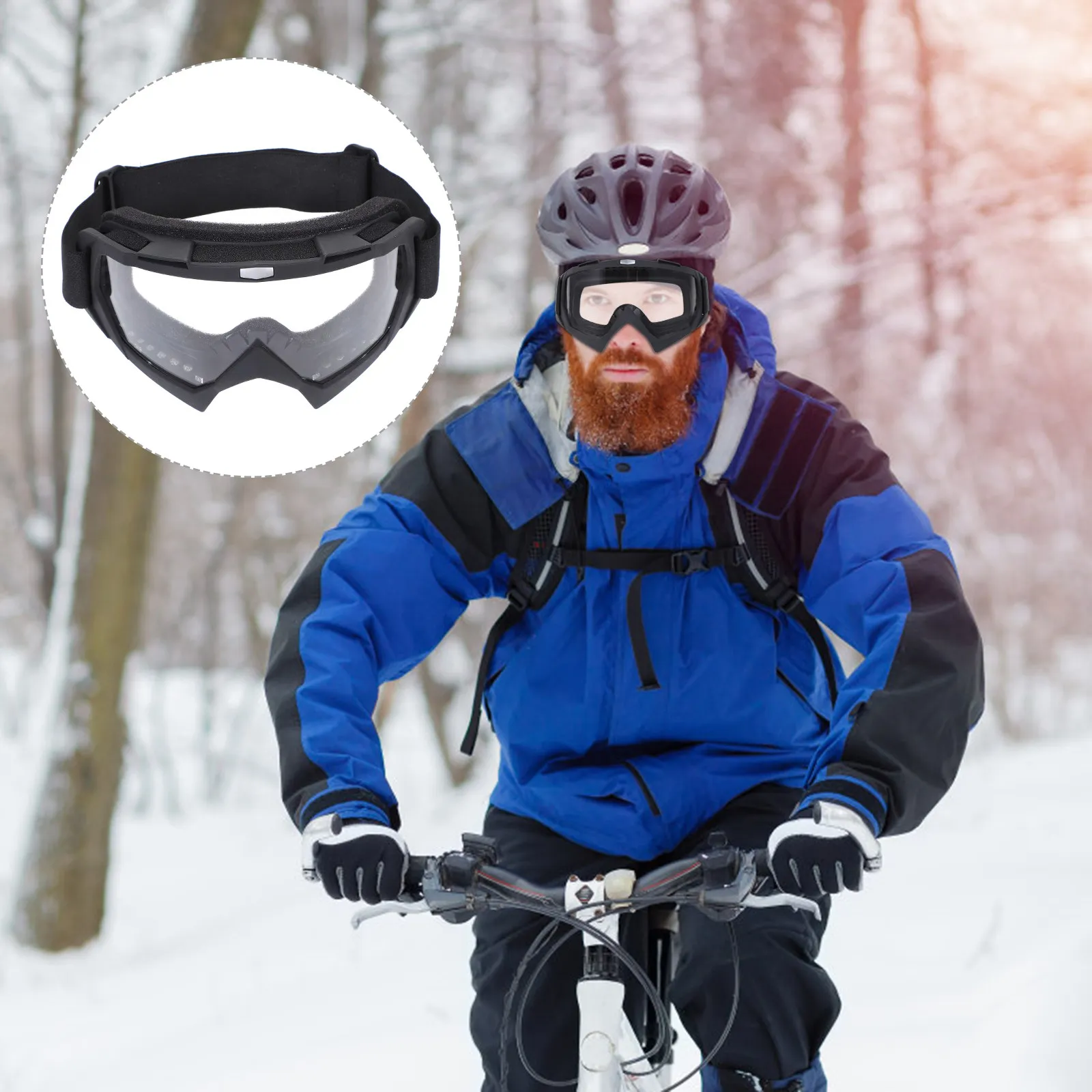 

1Pcs Premium Ski Goggles Wind-Proof Sand-Proof for Skiing Snowboarding Cycling Mountaineering Motorcycle Riding Outdoor