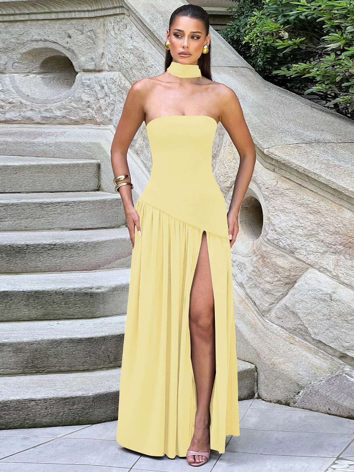 Strapless Bodice Fit and Flare Maxi Dress: A Complete Real-World Review for  Evening Elegance