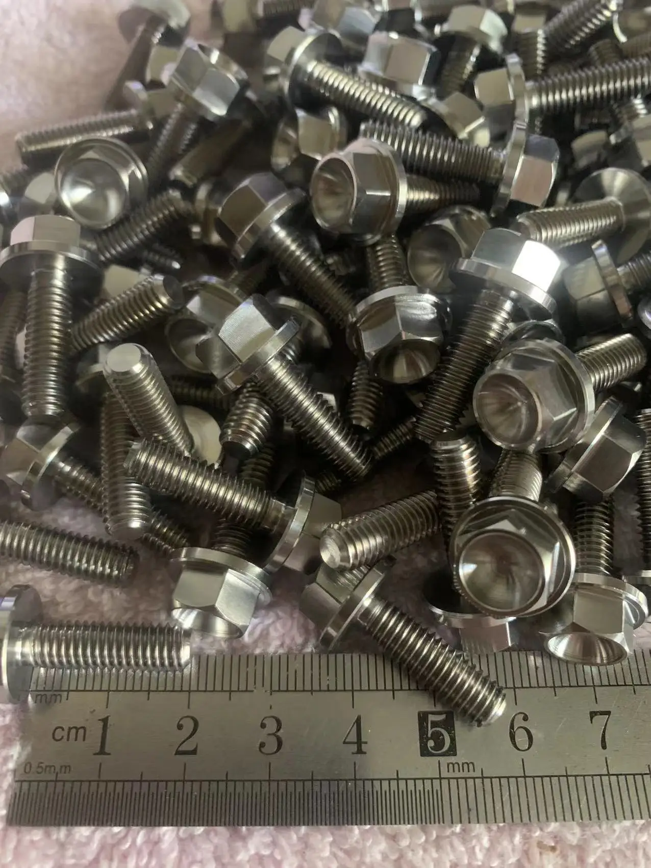 M6x20 22 25 30 32 40 60 Gr5 Titanium 10mm hexagon 14 flanged  screw/bolts for Motor parts