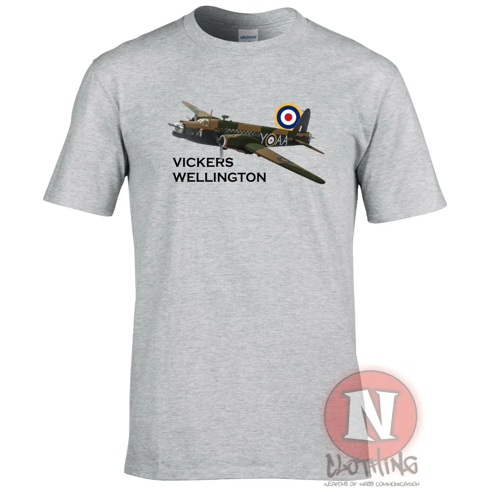 RAF Vickers Wellington Bomber T-Shirt 100% Cotton O-Neck Short Sleeve Summer Casual Mens T-shirt Streetwear