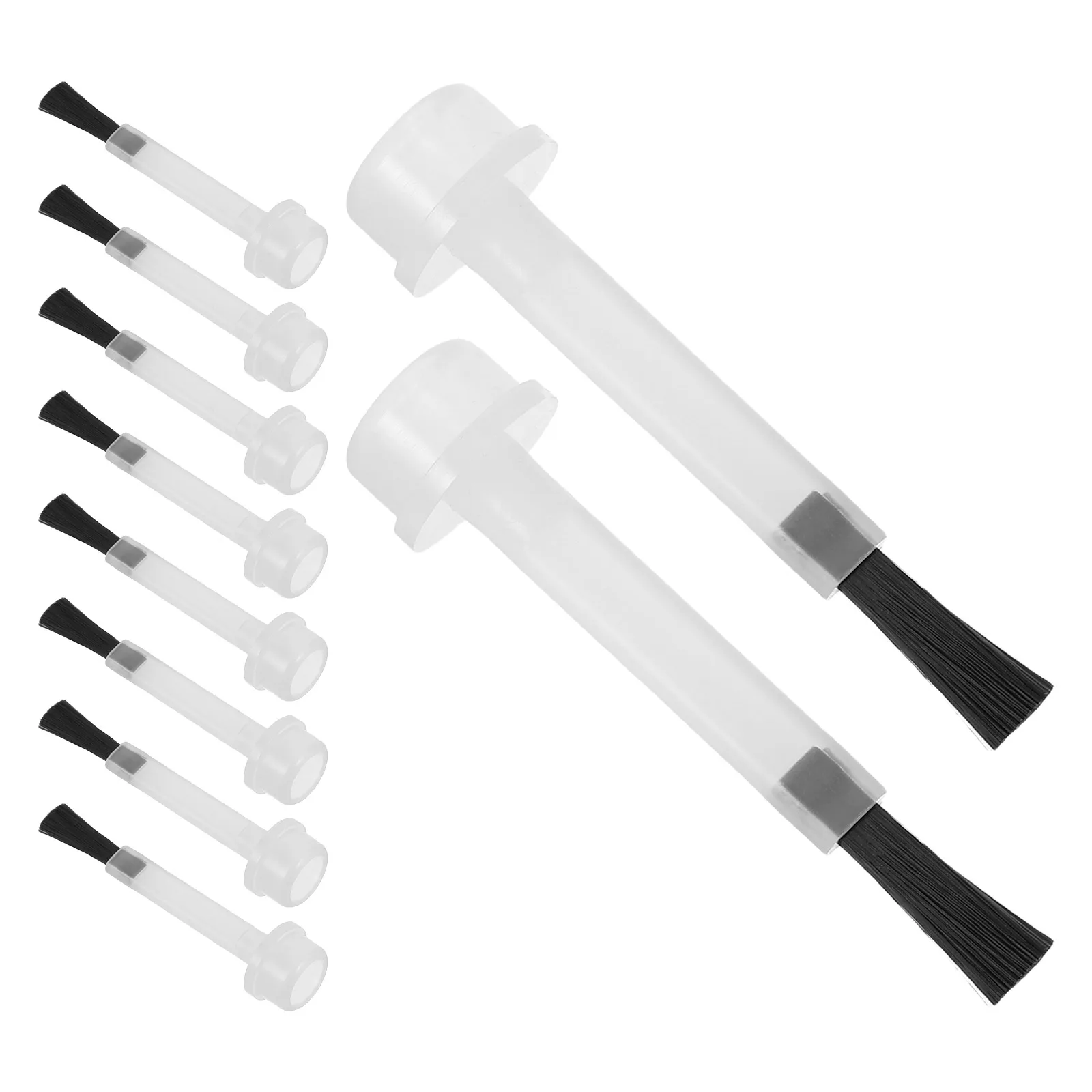 หัวแปรงเปลี่ยนสำหรับทำเล็บ 50 ชิ้น สำหรับเจลท็อปโค้ท ผงจุ่ม น้ำยาทาเล็บสูตรน้ำ น้ำมันบำรุงเล็บ อุปกรณ์ทาเล็บให้เรียบเนียน