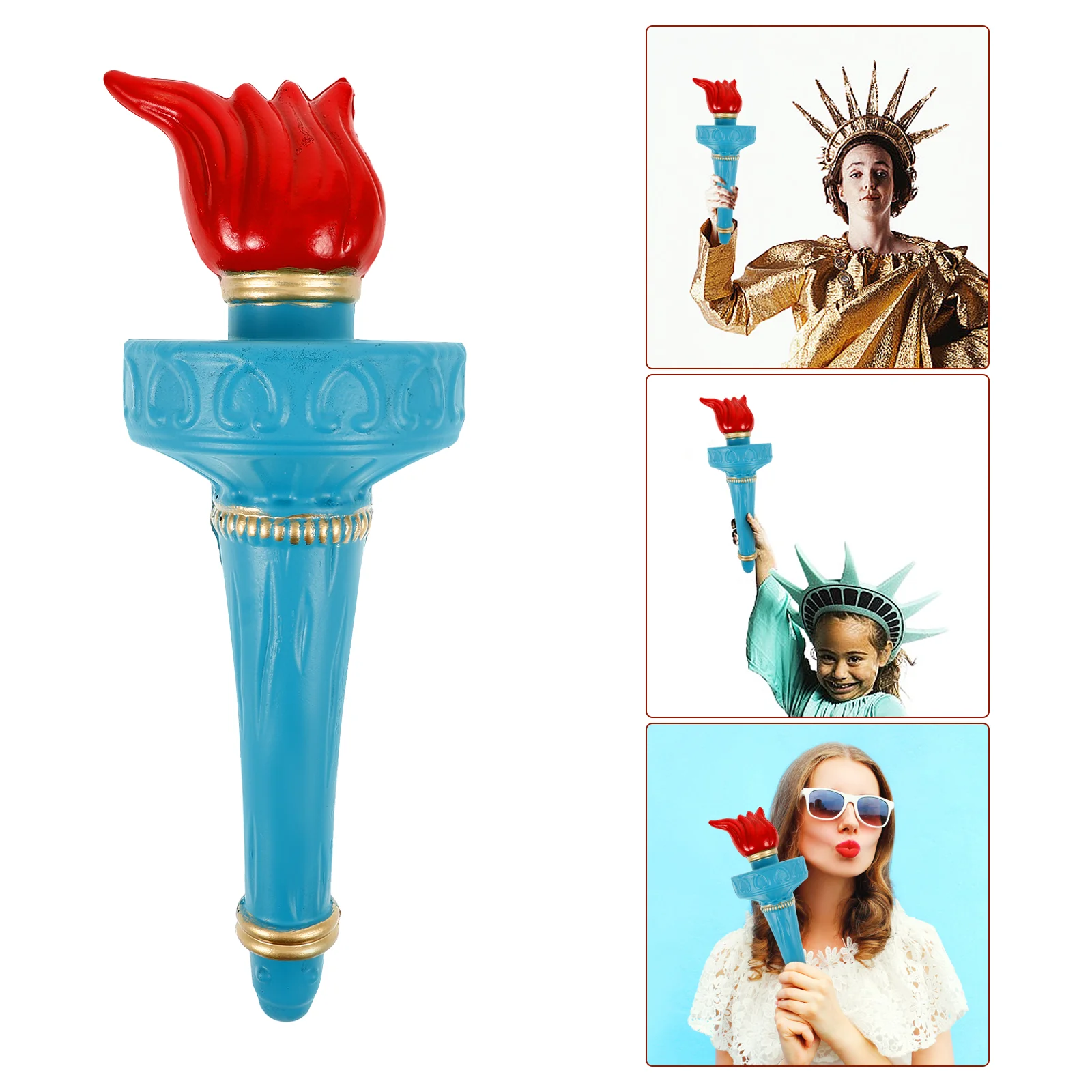 

Statue of Liberty Torch Halloween Resin Decor Cosplay Ornament Prop Props Decoration Kids Toys