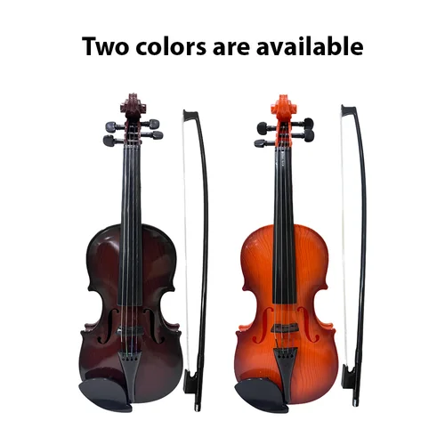 Imagen 1 del producto Violín simulado para práctica de música, Kit de violín para principiantes, instrumento Musical, mano de obra exquisita, accesorios de rendimiento, regalos