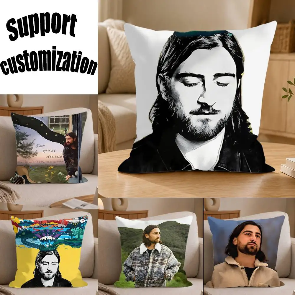 

Great divide N-Noah Kahan Art Square Sofa Pillow Cover Solid Color Living Room Home Decor Cushion Case