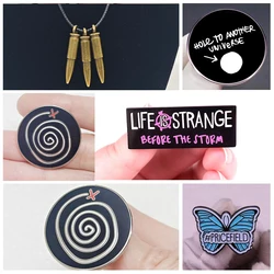 Life Is of Strange Pins Necklaces Set Game Enamel Brooch Backpack Bag Lapel Badges Jewelry Accessories Wholesale