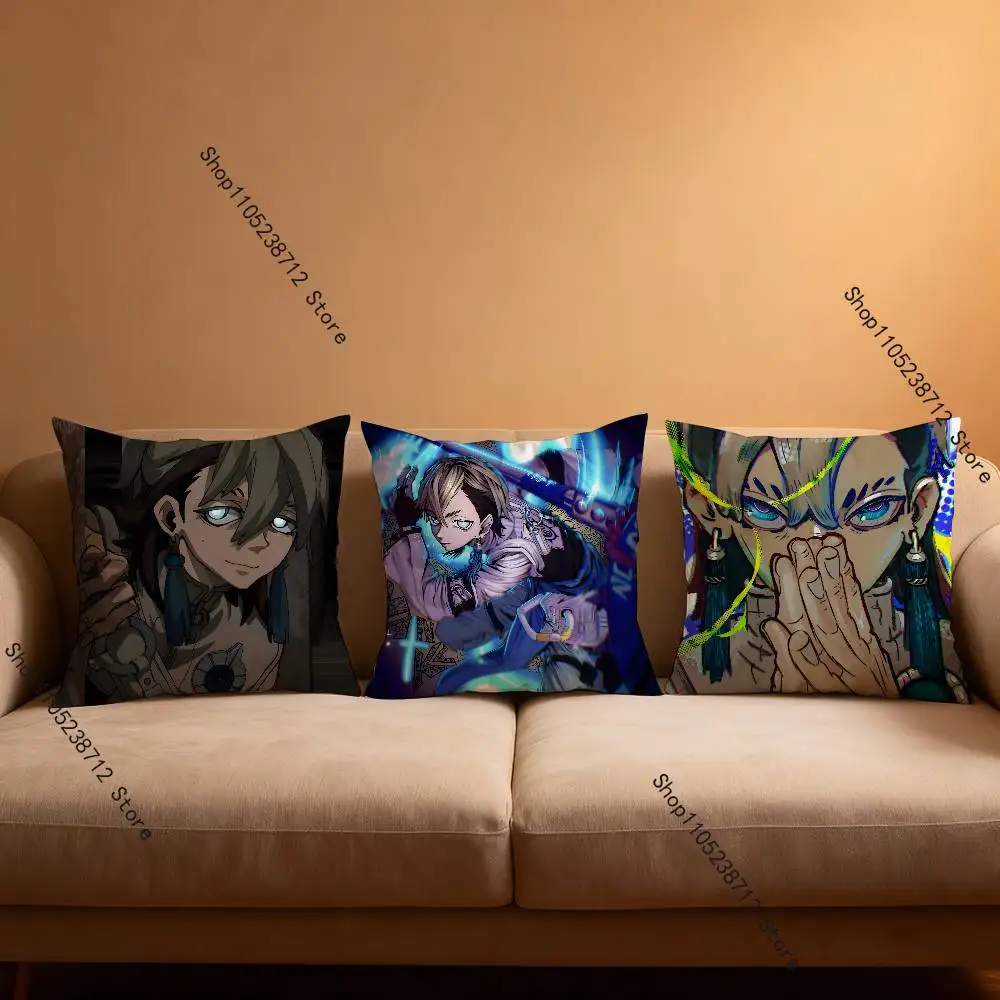 Anime Z-Zanka Nijiku Pillow Case Plush Fabric Soft Pillowcase Double Sided Print Sofa Cushion Cover Throw