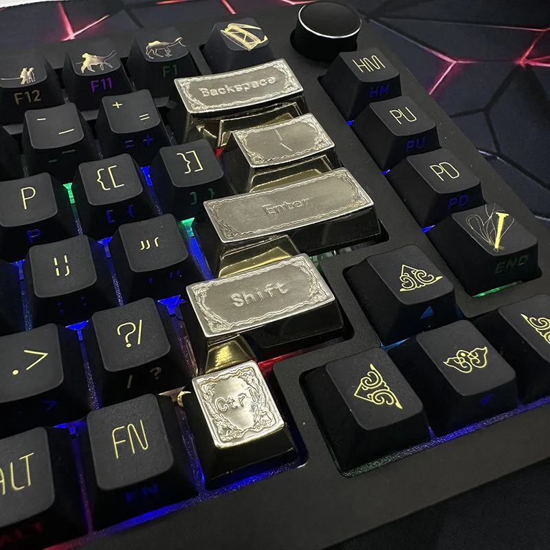 Metal Keycaps Copper Polished and Glossy Custom 1/1.25/1.75/2/2.25/2.75U Keycaps for Mechanical Keyboard Gamer Accessories Gift - Image 6