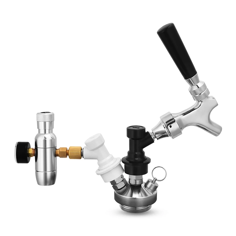 Premium Ball Lock Disconnect Set Black Gray Home Brew Beer Keg Disconnect Connector Beer Dispenser Keg Faucet Connector Parts