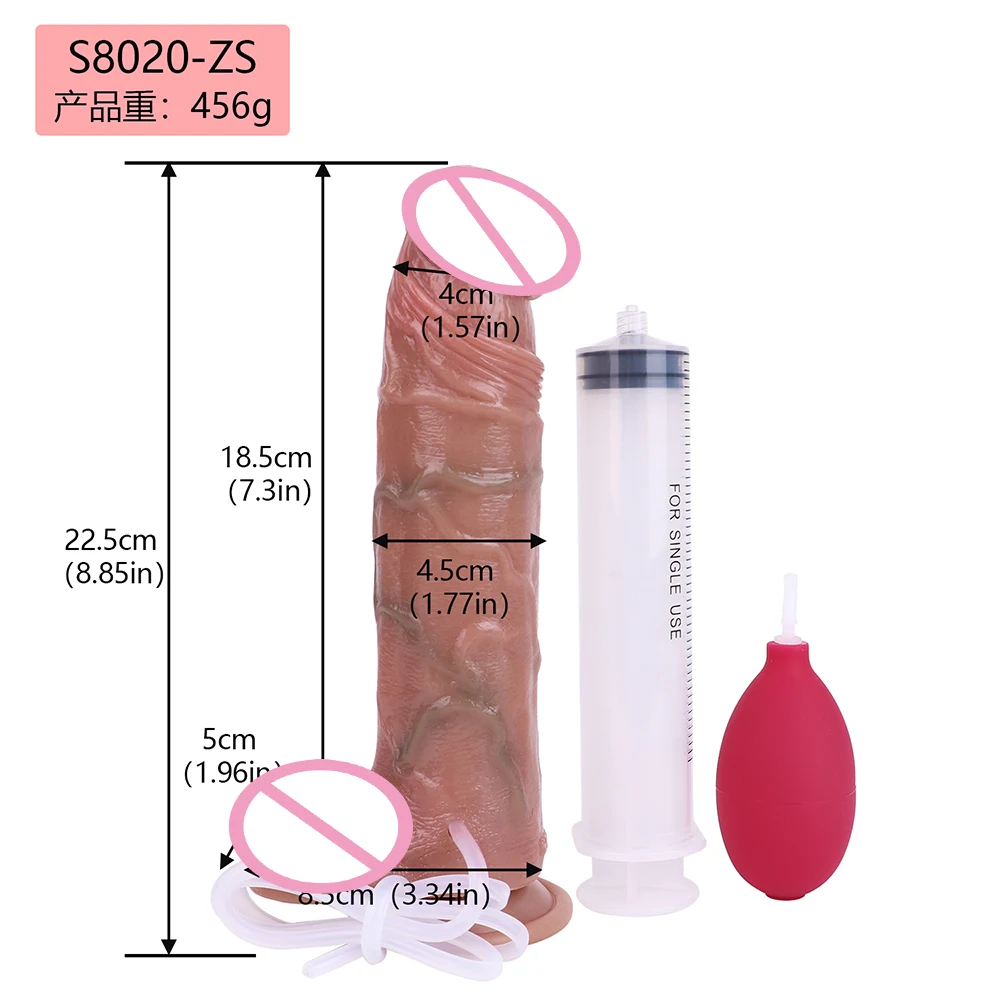 SXXY-consoladores de chorro realistas para mujer y hombre, Juguetes sexuales eyaculación, tapón Anal grande, sensación de piel, suministros para adultos, 5 estilos