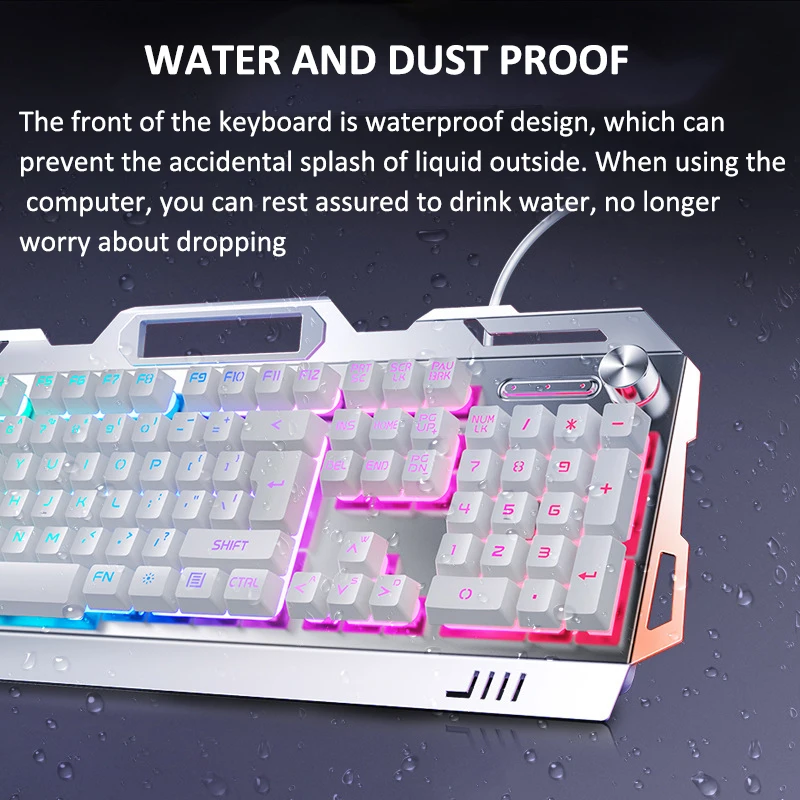 حار بيع 3 في 1 RGB الملونة الخلفية 104 مفاتيح الألعاب لوحة المفاتيح الميكانيكية والماوس سماعة كومبو لألعاب الكمبيوتر