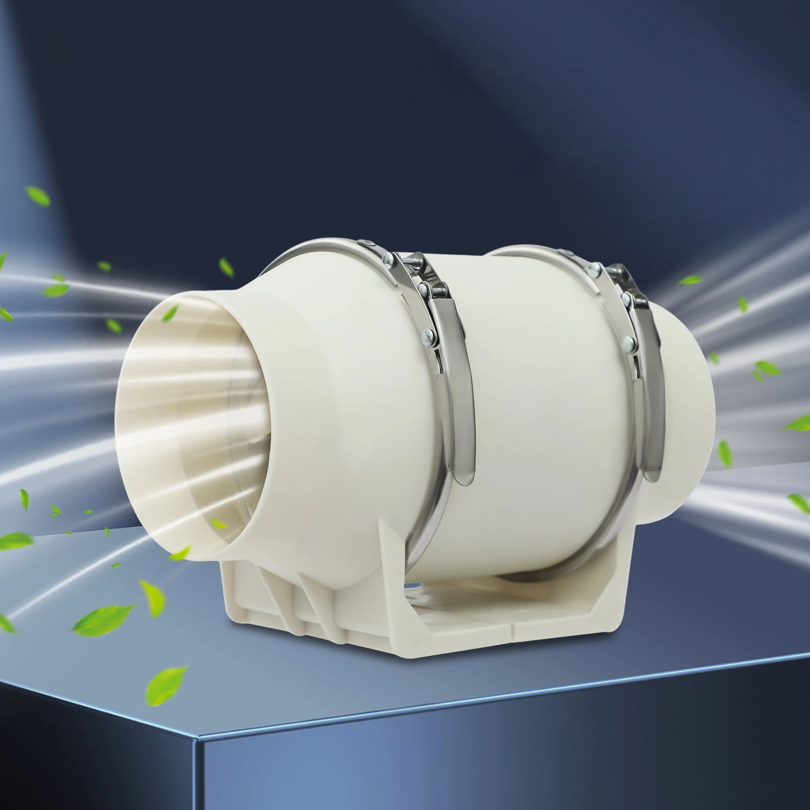 Ventilateur d'extraction silencieux en ligne de 95 mm 220 m³/h pour optimiser la circulation de l'air et améliorer la qualité de l'air