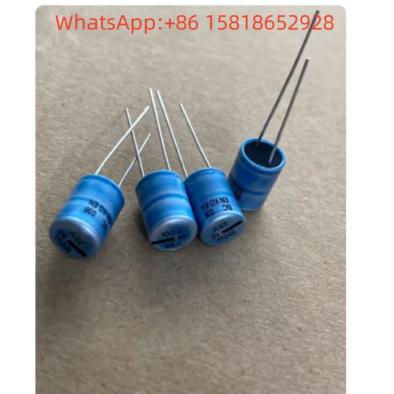 5pcs-25v100uf-100uf25v-mal203656101e3-visha-y-sky-blue-shell-bc036-capacitor-eletrolitico