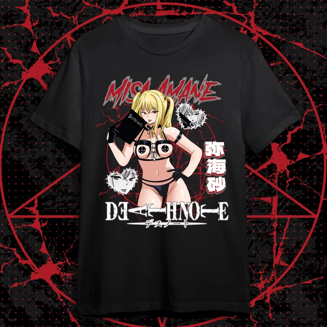 

Misa Amane Shirt Unisex Anime T-Shirt 100%Cotton Manga Tee Anime girl cute style comics surrounding cosplay costumes