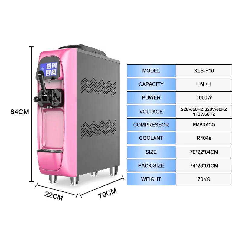 Countertop ice cream machine maker soft mini ice cream machine for sale