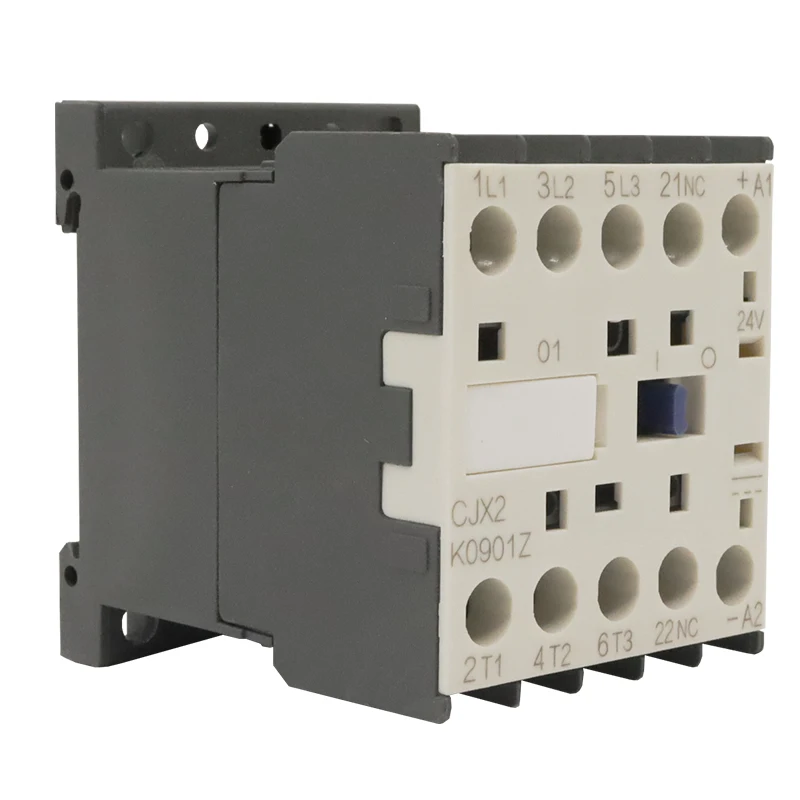 Contactor de CC pequeño CJX2K0910Z 9A, Contactor de voltaje LP1K0910, 12VDC, 24VDC, 36VDC, 48VDC, 110V, 220VDC