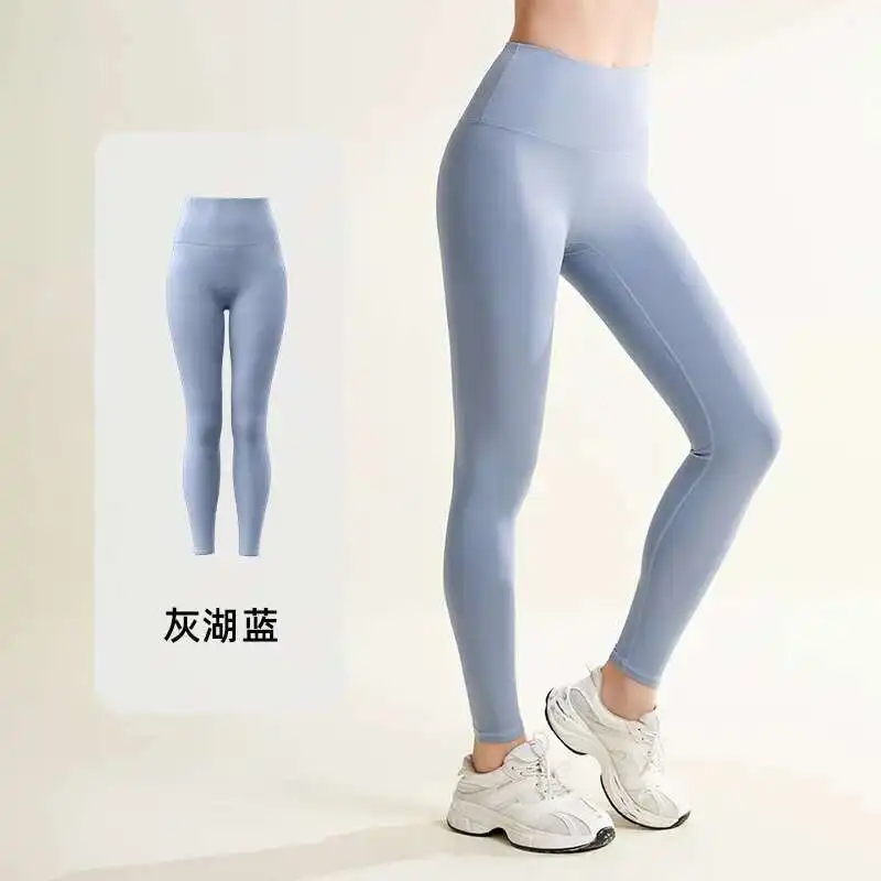 # 3446 春戦利品リフティングヒップレギンス女性のセクシーな薄いタイトなレギンスフィットネス高ストレッチプッシュアップ女性レギンス無地