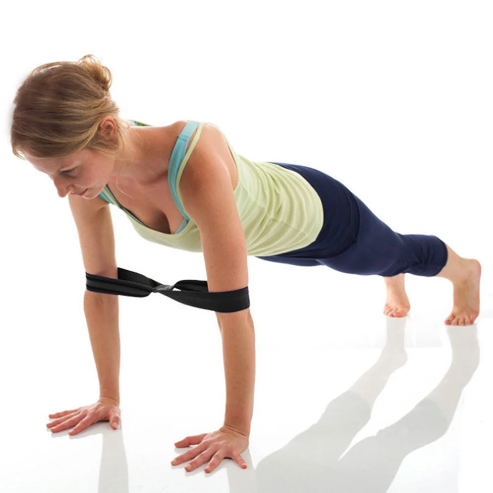 

Exercise Yoga Tension Band Unlimited Stretch Band Gym Rope Fitness Waist Leg Yoga Stretch Strap Yoga Strap Belt Black
