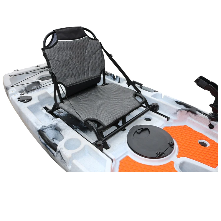 Logo personalizzato stampato senza kayak da pesca con pedali gonfiabili/barca con pedali Materiale scafo LLDPE