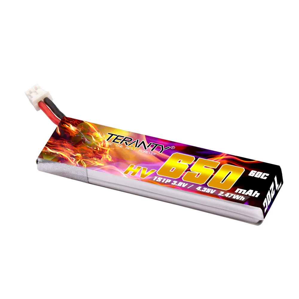 TREANTY 1S 650mAh 3.8V 60C/120C 4.35V HV Lipo battery + Charger PH2.0 Plug for Tinyhawk Snapper7 E010 M80S Tiny7 Beta85 Drone