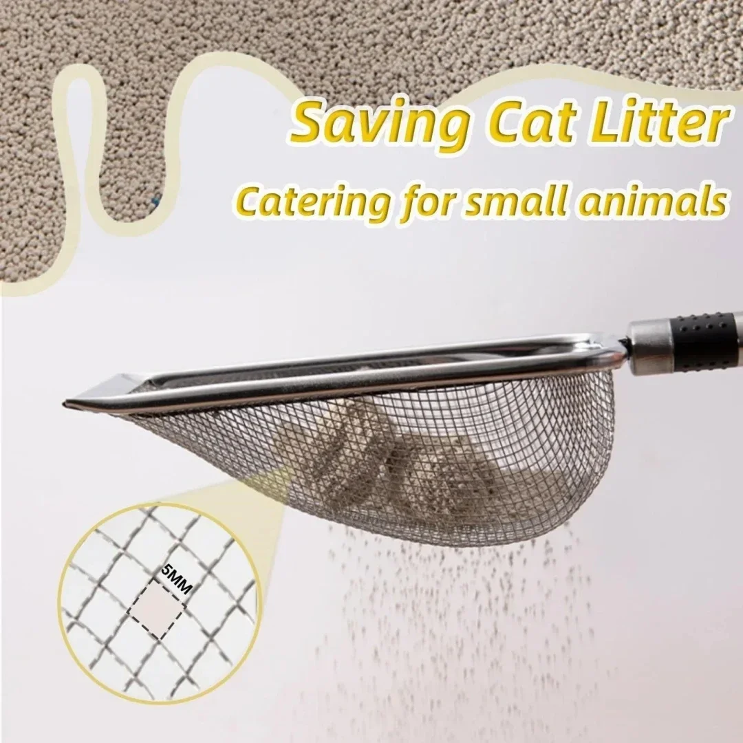 Stainless Steel Cat Litter Scoop – Durable, Easy Clean, Ergonomic Handle, Rust-Resistant, Ideal for Quick Waste Removal image 4