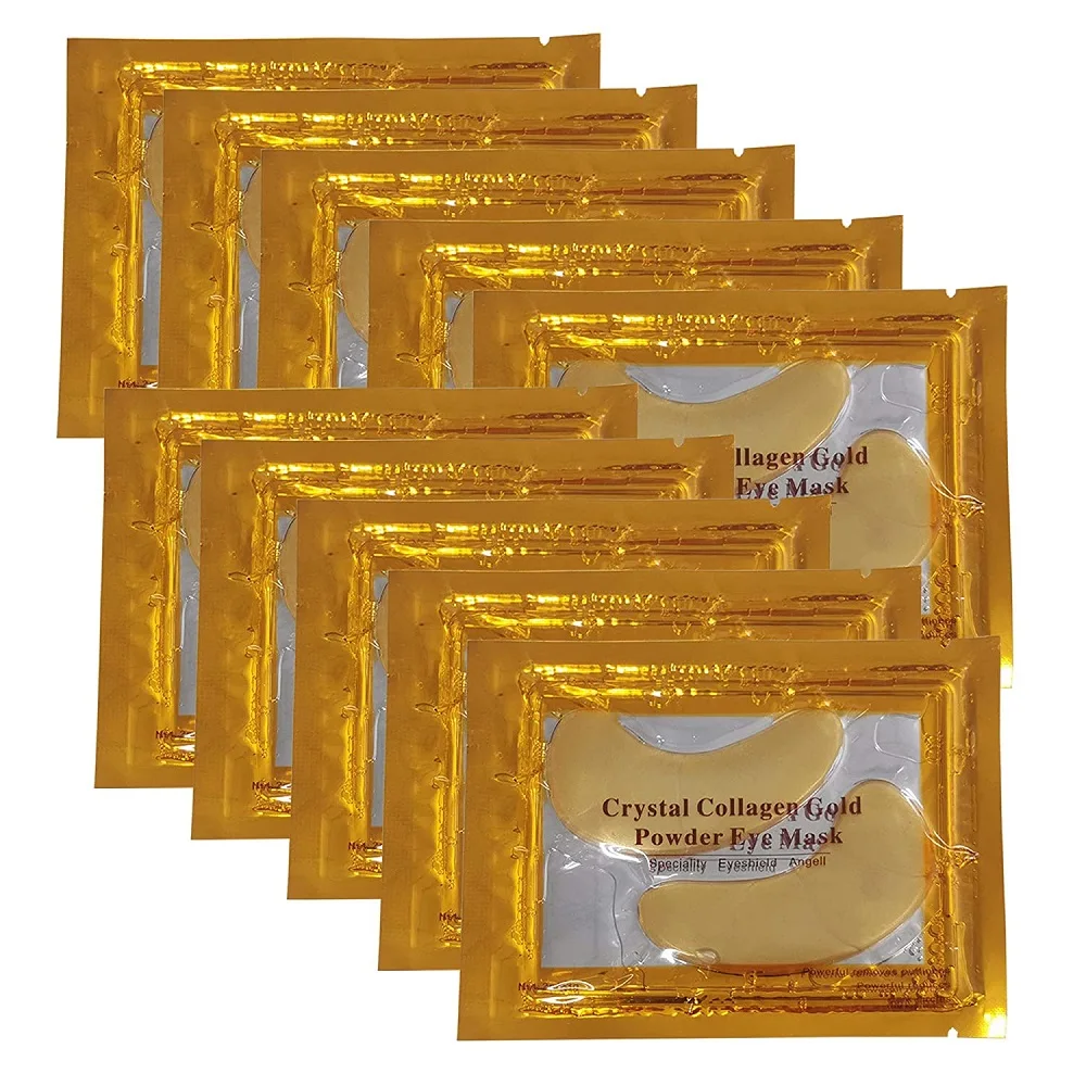 

1/5/10PairsCrystal Collagen Gold Powder Eye Mask Anti Dark Circles Wrinkle Eye Patches Moisturizing Nourishin Eye Care Tools