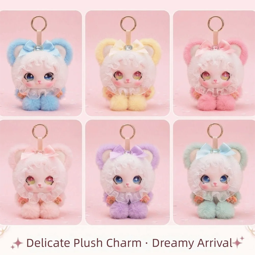 Bag Decor Big Ear Cat Keychain Ornaments Kawaii Car Key Ring Decorations Bag Hanging Cat Pendant Party Decor