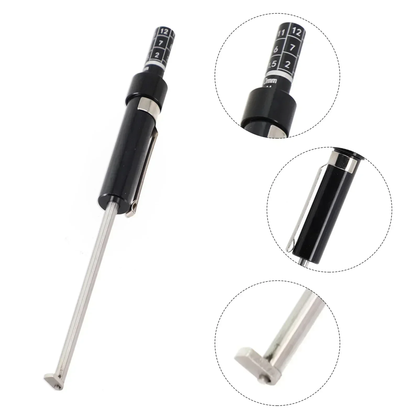 Vehicle Brake Pad Gauge Car Brake Pad Tester Measuring Tool Measurment Car Tire Special Tool Thickness Gauge Car Accessories