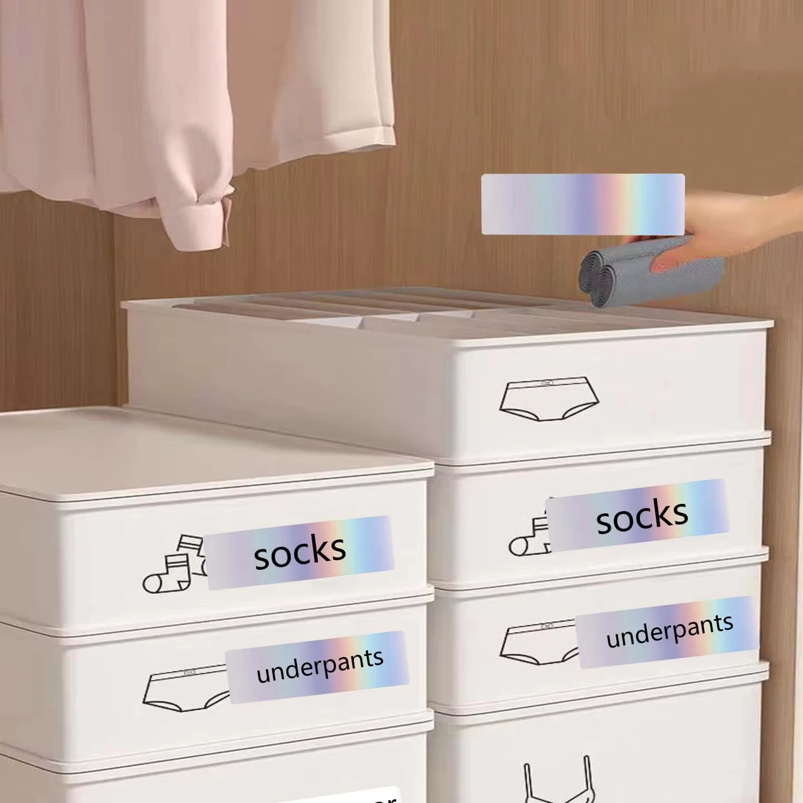 

12mm Holographic Thermal Tape - 40mm Labels for Storage & Organizing