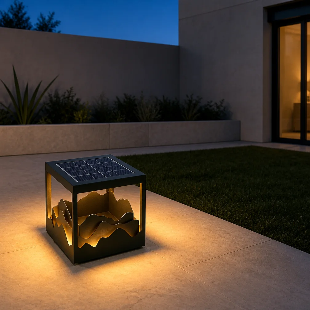 Solar & Hardwired Outdoor Pillar Column Light Mountain IP65 Waterproof Post Cap Lamp 223040cm Light for Villa Courtyard Garden