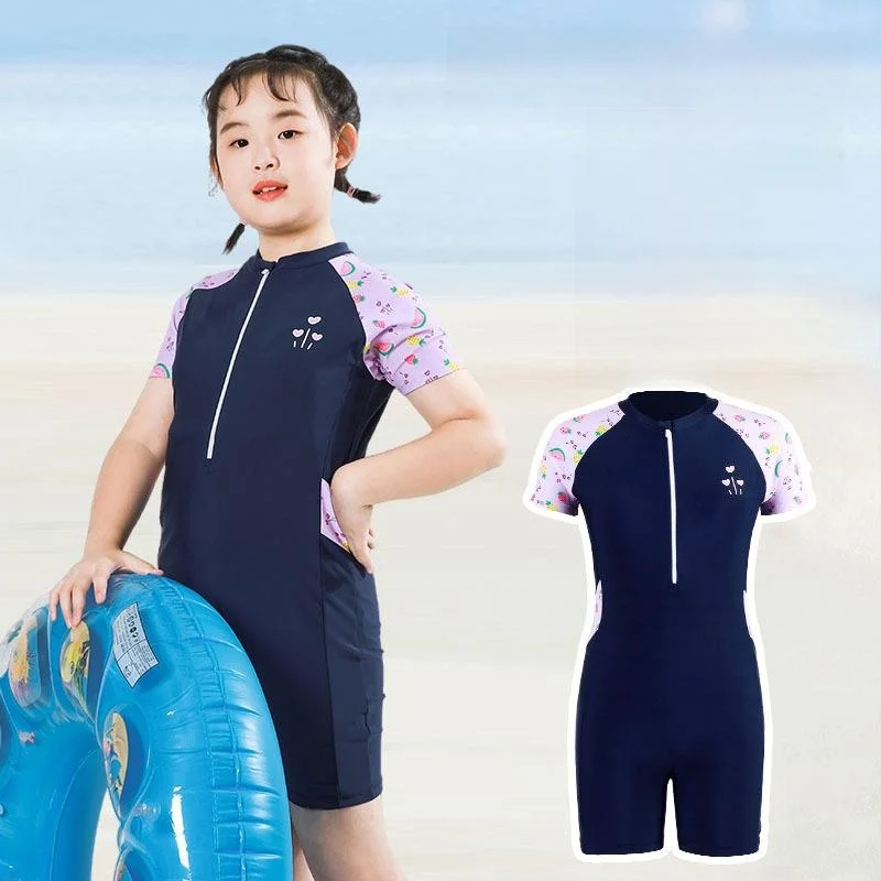 

Детский цельный купальник для девочек, свободный, термостойкий, быстросохнущий, для летнего плавания, больших размеров