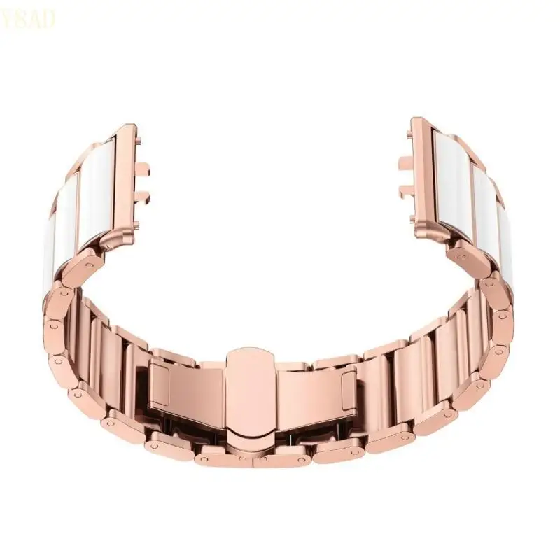 

Y8AD Metal Watch Band Replacement Band Quick Release Strap for Fit 3 Wristband Sweatproof Bracelet Adjustasble Band