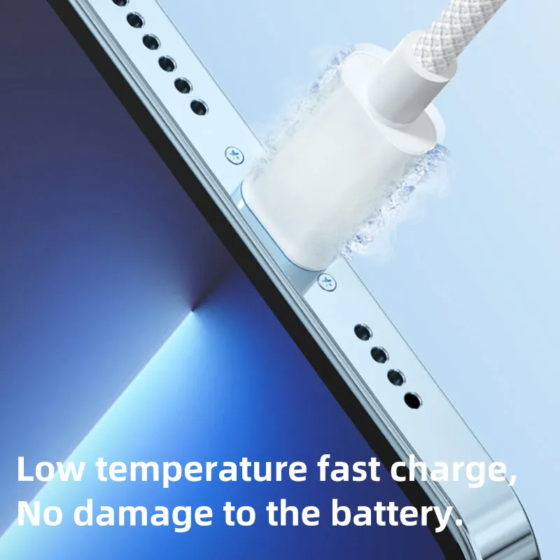 60W 3A USB Type C To Type C Cable Data Line For iPhone 15 Pro Max Xiaomi Poco Samsung Fast Charging Type C Braided Cord Wire