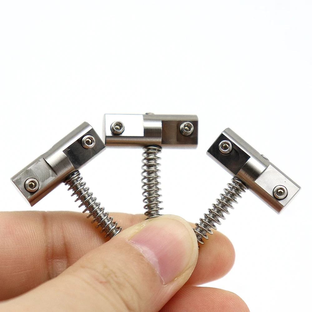 1Set Guitar Bridge Brass Guitar Bridge Compensated Saddles Titanium Alloy For Tele Telecaster Guitar Replacement Part