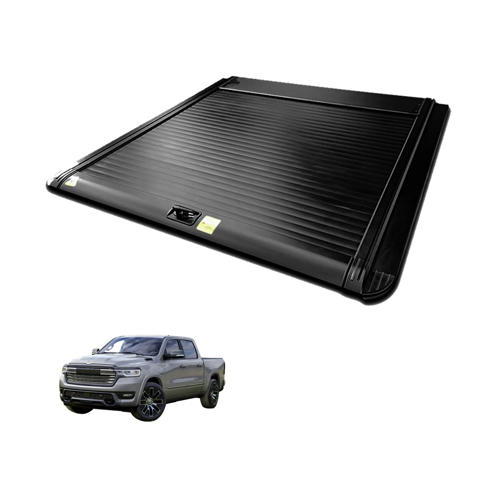 

Ram 1500 Manual Waterproof Retractable Aluminum Alloy Tonneau Cover with Rotary Locks for Tailbox