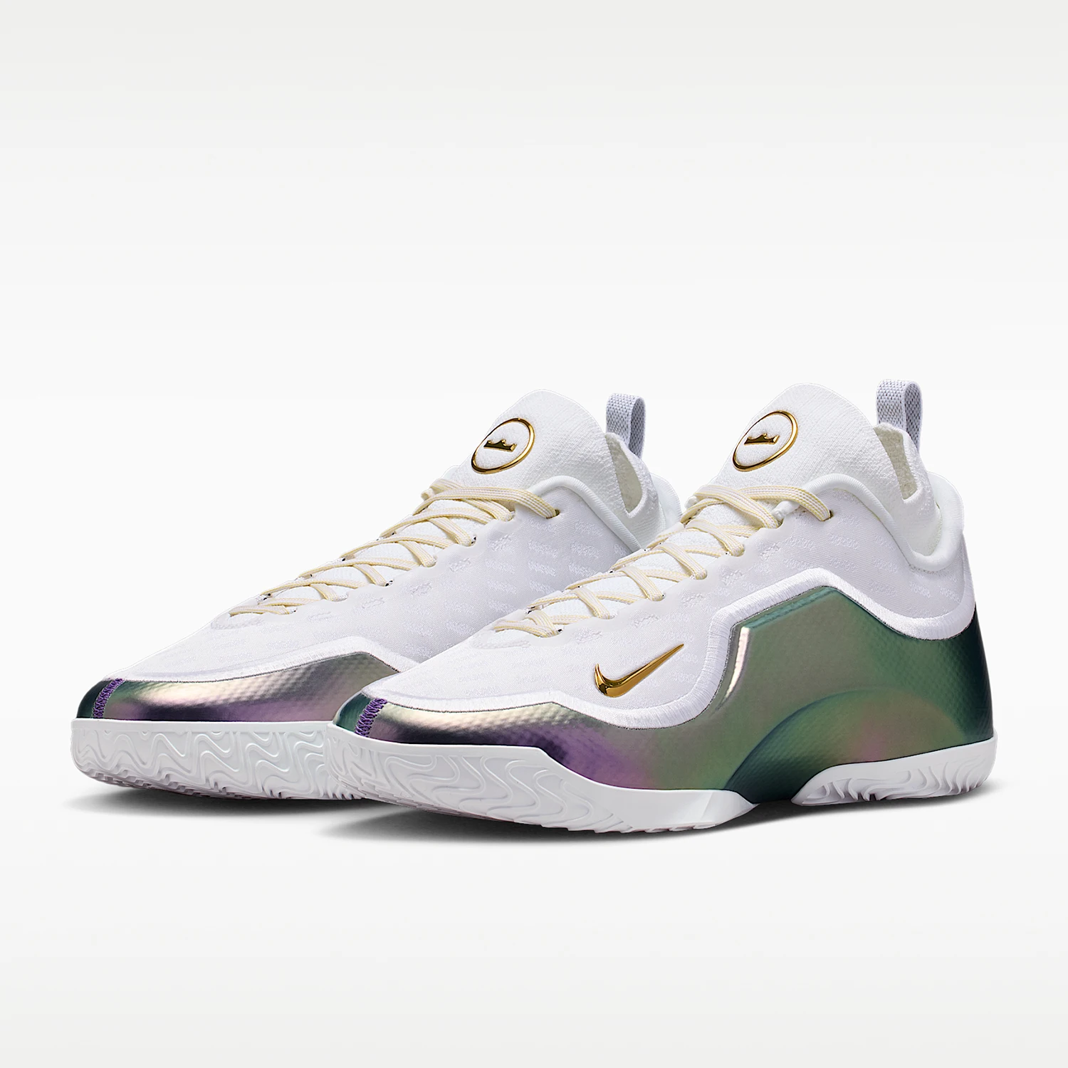 Nike genuine LeBron new men's white purple practical basketball shoes for outdoor games IB9558-100