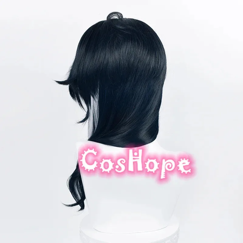 2025 12 Fatui Pantalone Синий Черный Белый Парик Аниме Косплей Термостойкие Синтетические Парики