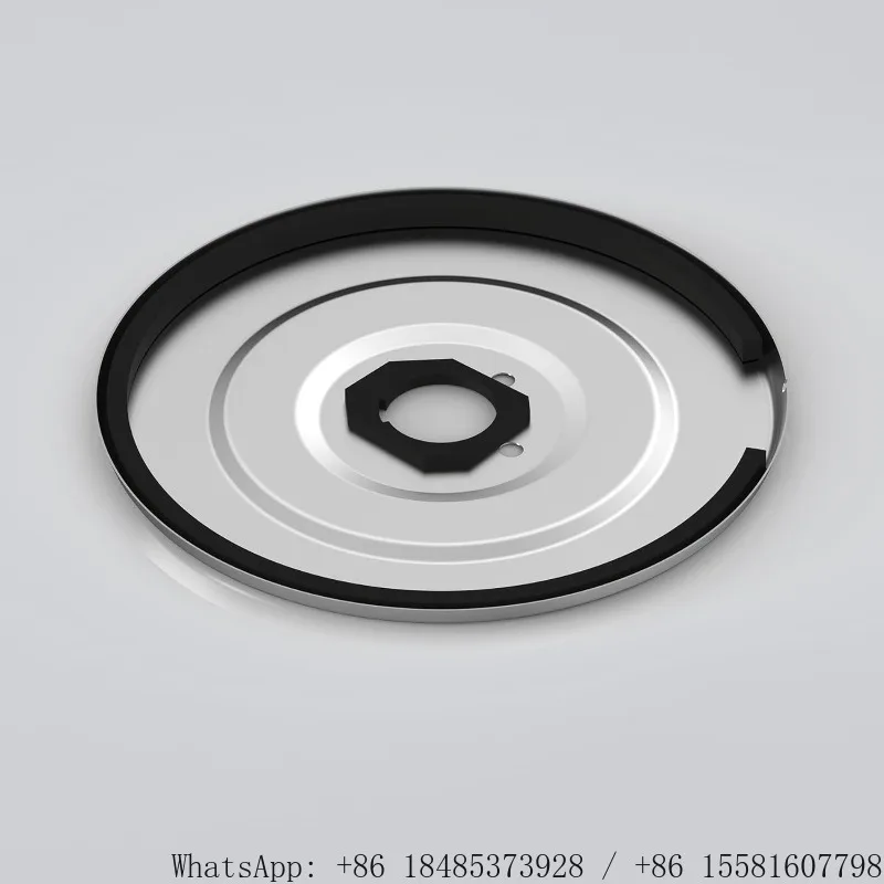 Round Chrome Wall Cover Escutcheon Plate with Mount Screws Bathroom Shower Control Trim Replacement Accessory