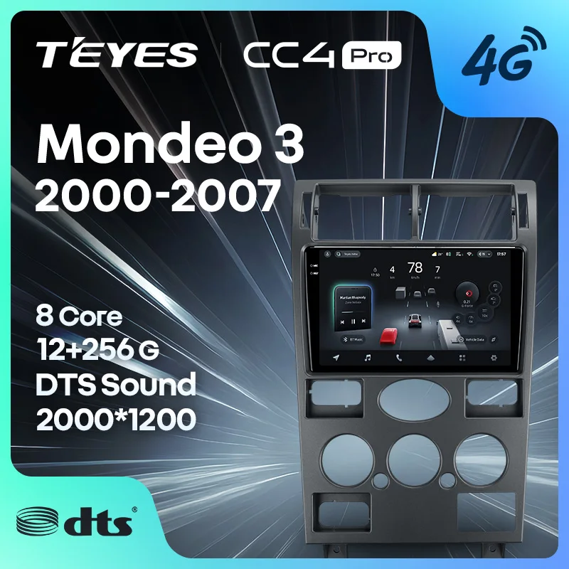 TEYES CC4 PRO For Ford Mondeo 3 2000 - 2007 CarPlay Radio Multimedia Stereo Car play Android Auto 2DIN Autoradio