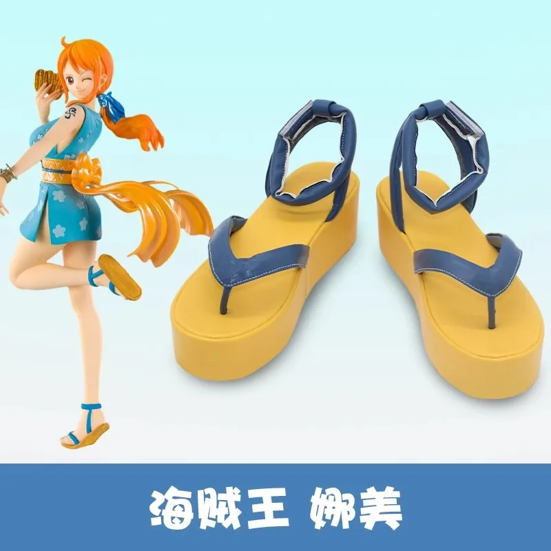 Anime Nami Cosplay Schuhe Stiefel Spiel Rollenspiel Halloween Karneval Party Outfit Weihnachten Requisite Frauen Männer nach Maß