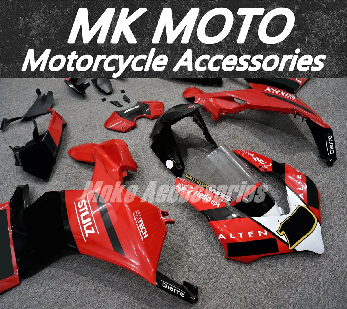 

Комплект обтекателей для мотоцикла, подходит для Panigale V4 V4S 2018 2019 2020, комплект обвеса из ABS-пластика, черный, красный, белый.