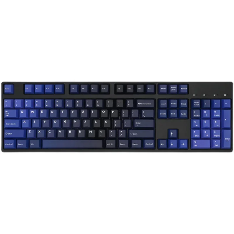 Blue Zen master PBT sublimation keycap cherry original factory height mechanical keyboard 87 keys 104 keys design trapper