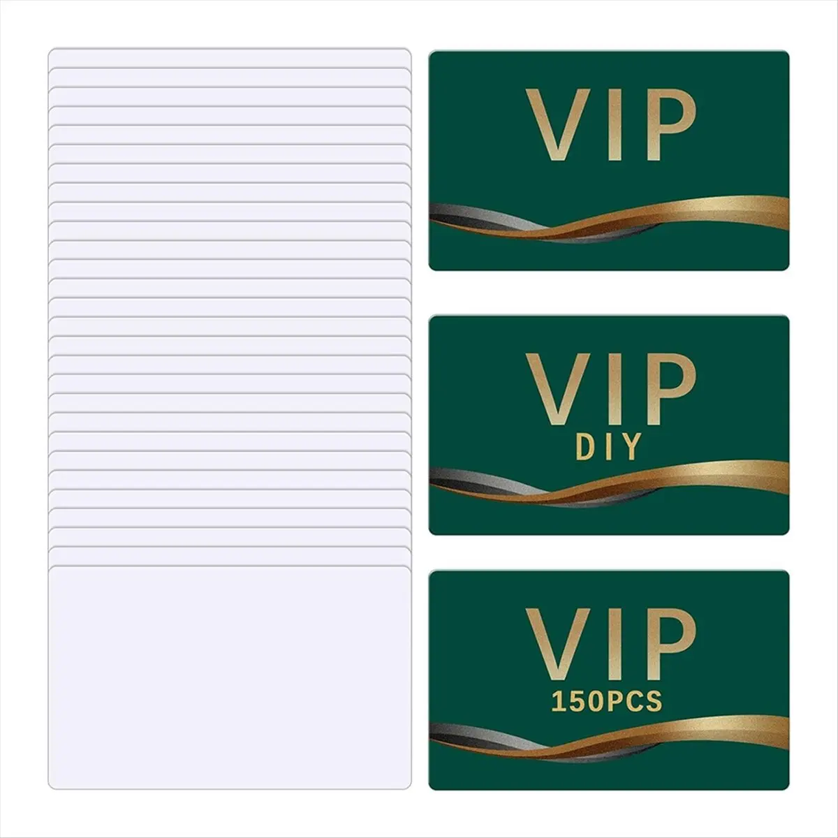 AA83 150 Pcs Sublimation Business Card Blanks Metal Bulk Aluminum Double Sides Name Cards Sublimation Blanks