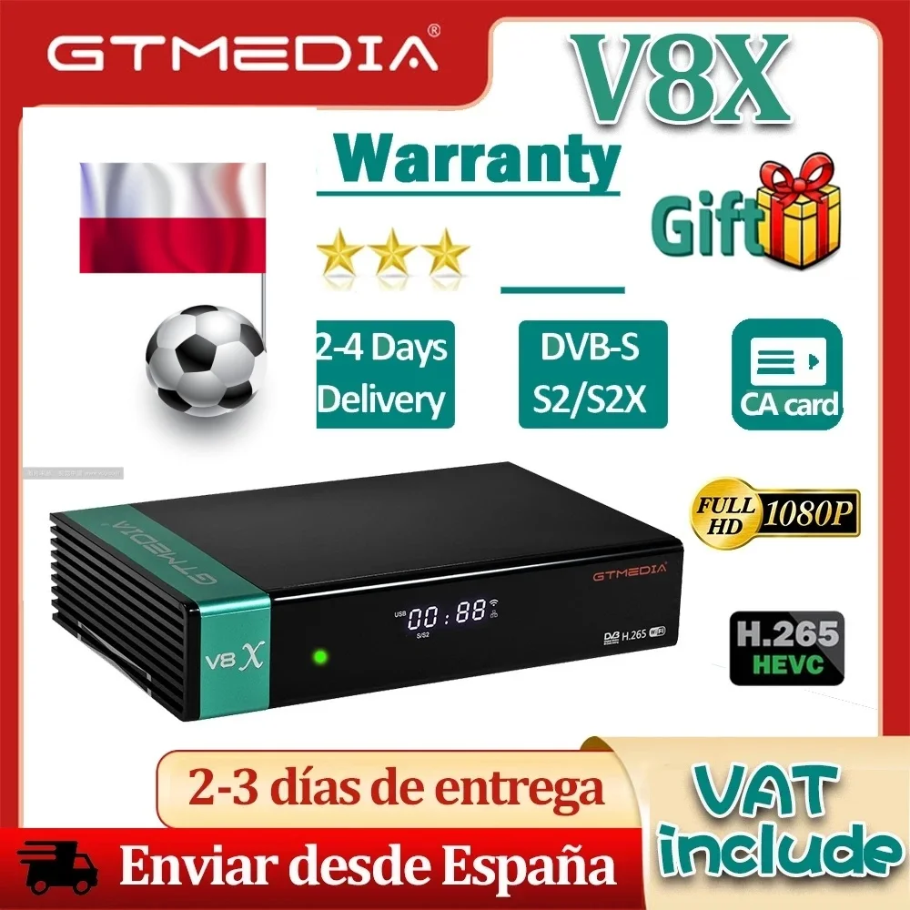 Gtmedia V9 Prime Full Hd Satellite Receiver Dvb-S2 Tv Decoder+Usb Wifi Upgrade Byv7S2X V7S Hd Clines Tv Receiver Sat Tv Box