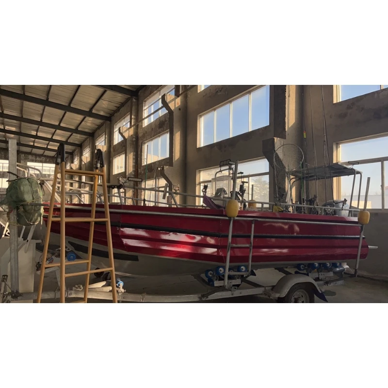Heavy Duty Load Galvanized Heavy Duty Boat Trailer for Inflatable Boat Aluminum Boat Trailer