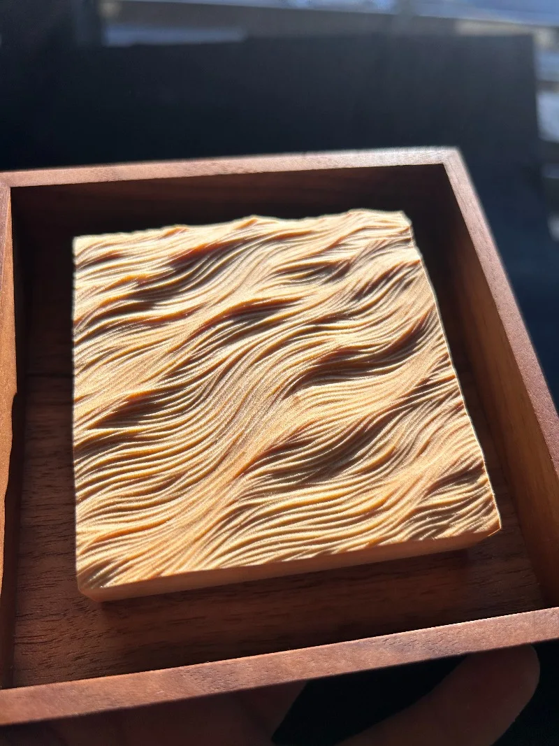 Hand-carved Wood Art Panel Breeze Series Basswood Wooden Sculpture Relief Carving Home Decor Wall Art 12cm Gift Handmade Wood